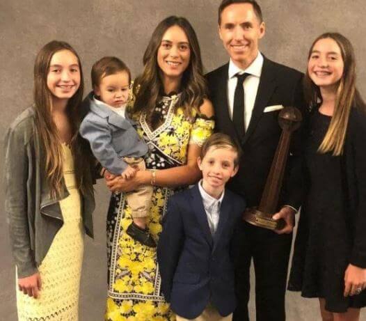 Matteo Joel Nash with father Steve Nash stepmom Lilla and siblings.